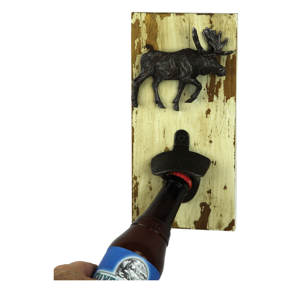 Bottle Opener - Rustic Moose