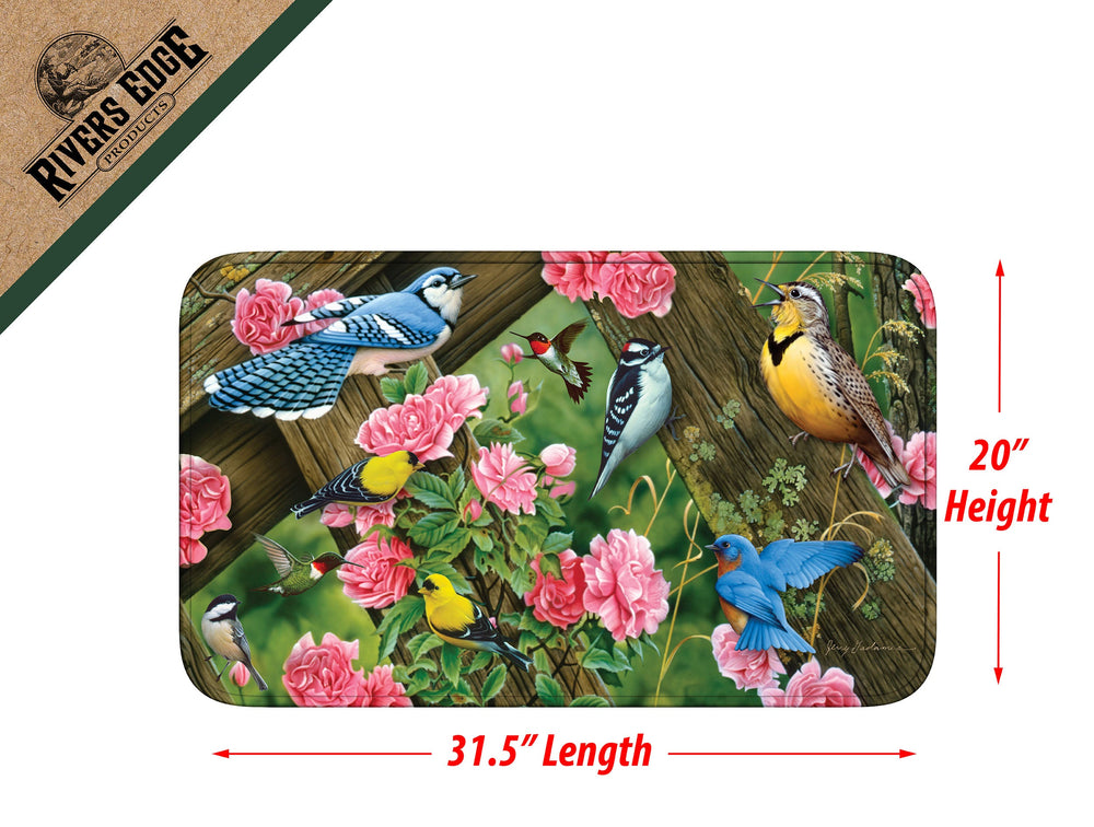 Bath Mat Memory Foam Song Birds