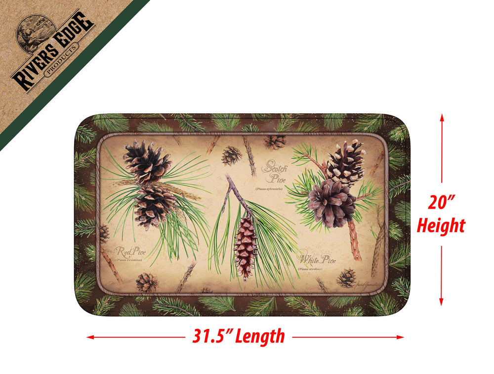 Bath Mat Memory Foam Pine Cones