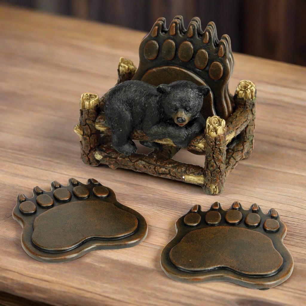 Coaster Set - Bear Paw