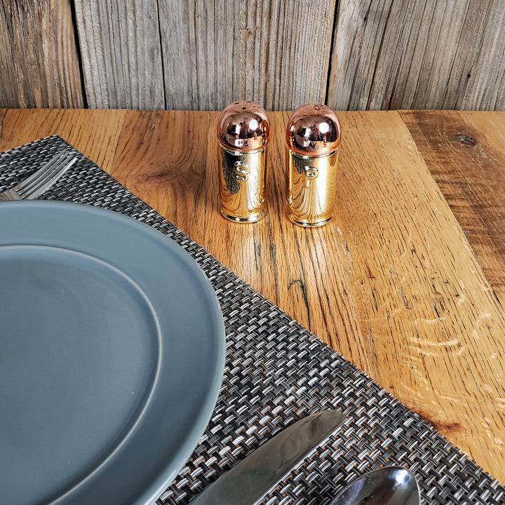 Salt And Pepper Shakers Bullet Ceramic Matching Set