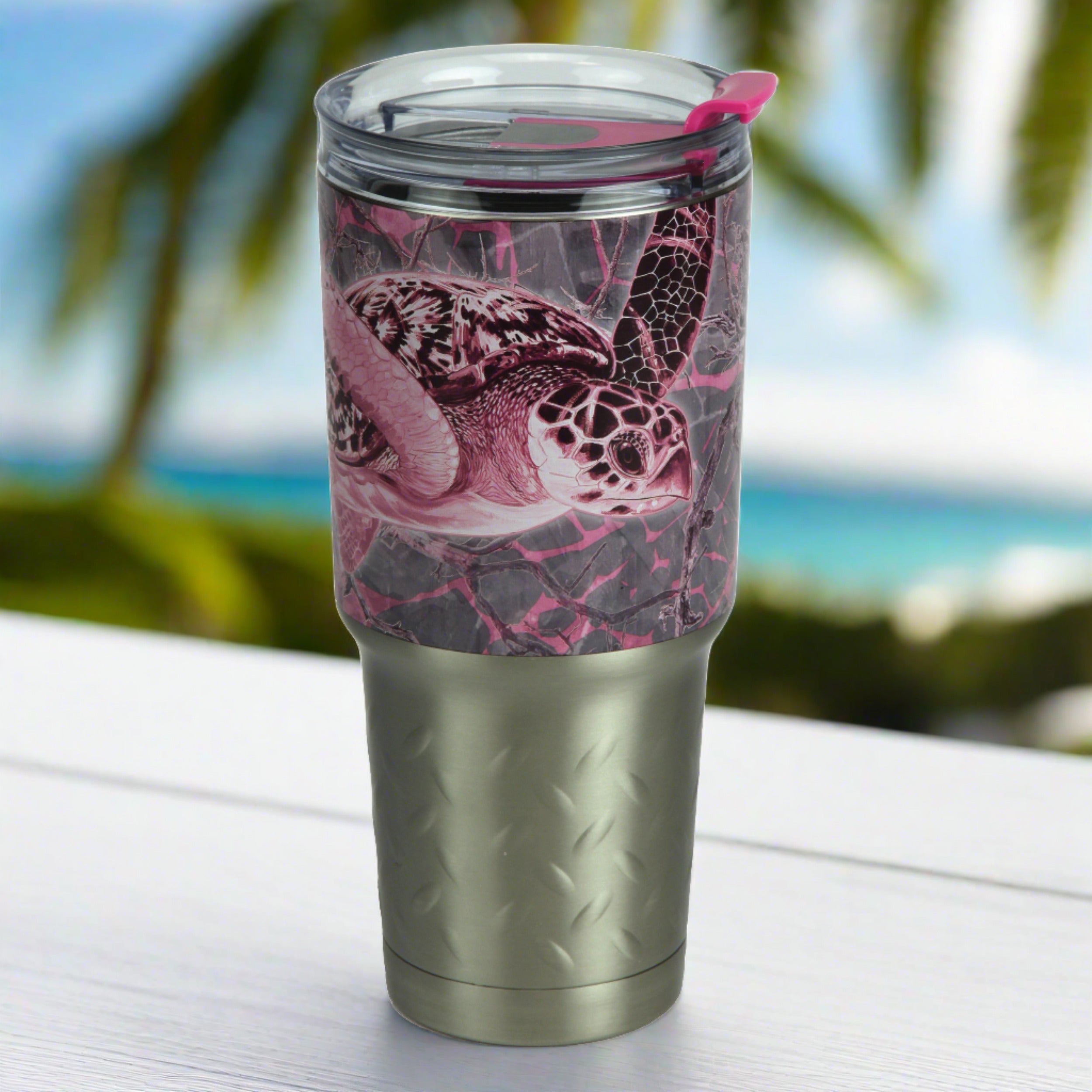 Sea Ocean Life 20-Ounce Plastic Tumbler Drinking Glasses, Set of 8