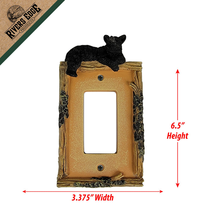 Electrical Cover Plate Decorator Style Single Bear
