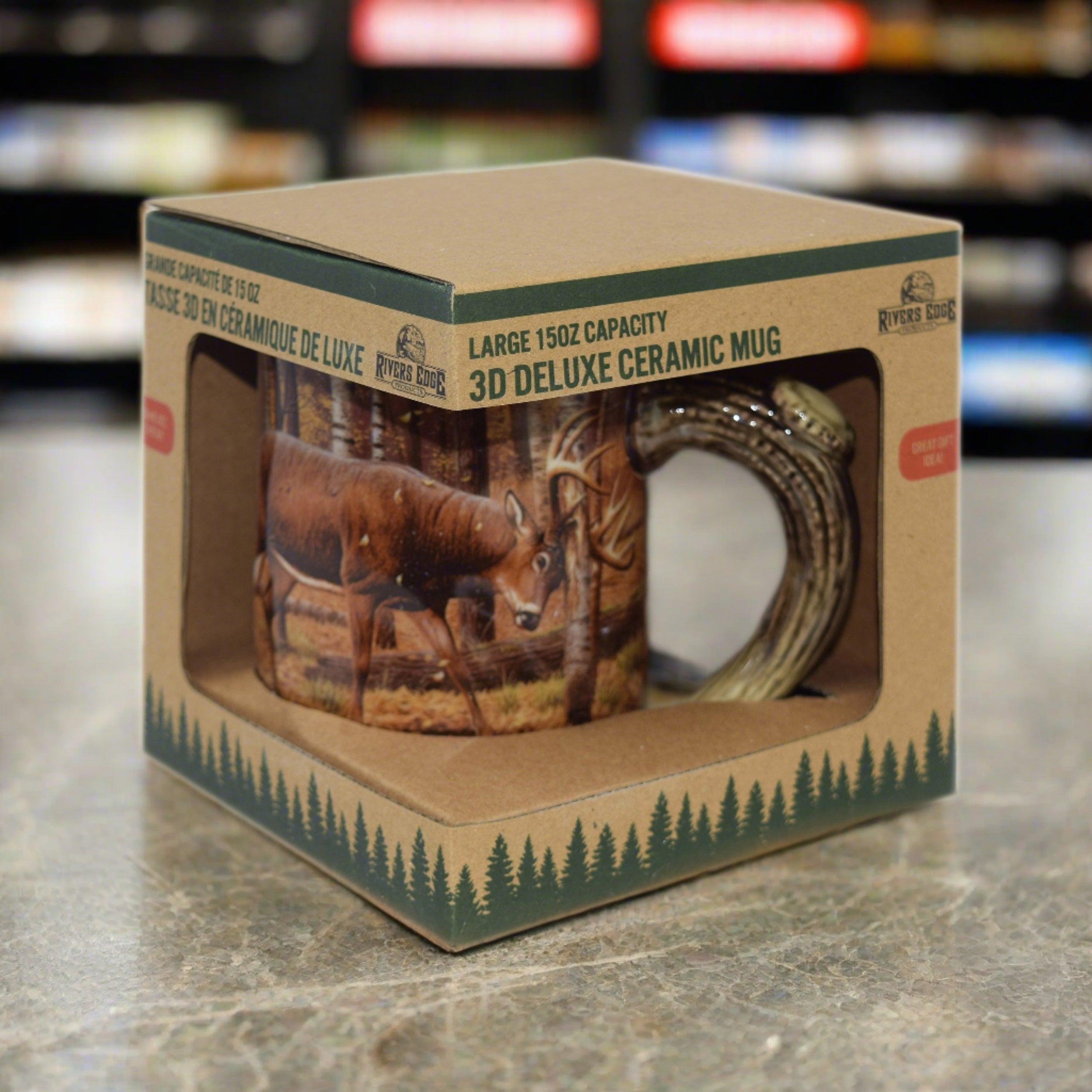 Rivers Edge Deluxe Mug - Elk Scene 15 oz.