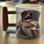 3D Ceramic Coffee Mug With Sculpted Handle 15 Ounces