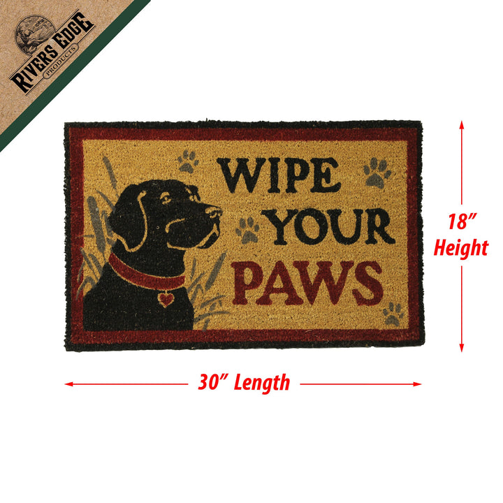 Coir Mat 30In X 18In Wipe Paws Lab