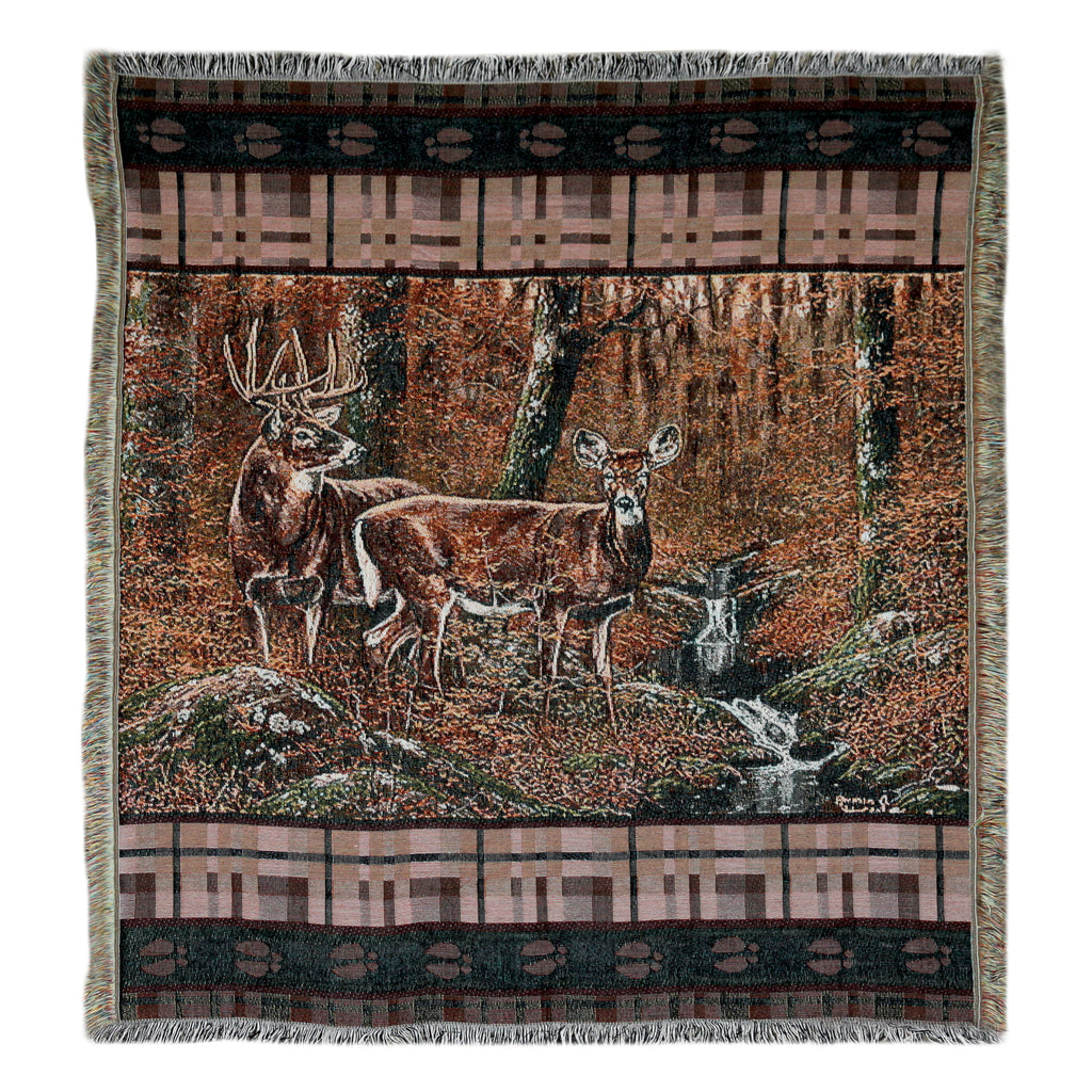 Tapestry Throw 50in x 60in - Deer