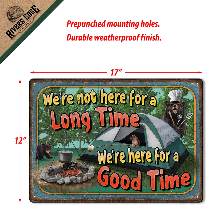 Tin Sign 12In X 17In Good Time