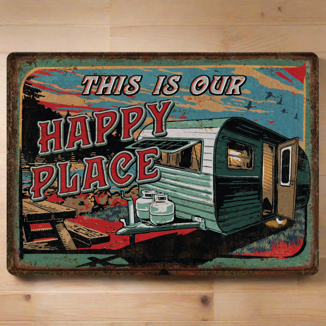 Tin Sign 12In X 17In Happy Place