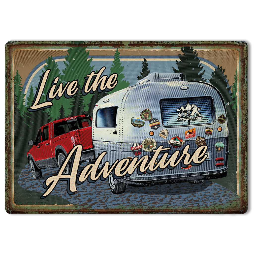 Metal Tin Signs, Funny, Vintage, Personalized 12-Inch x 17-Inch - Adventure