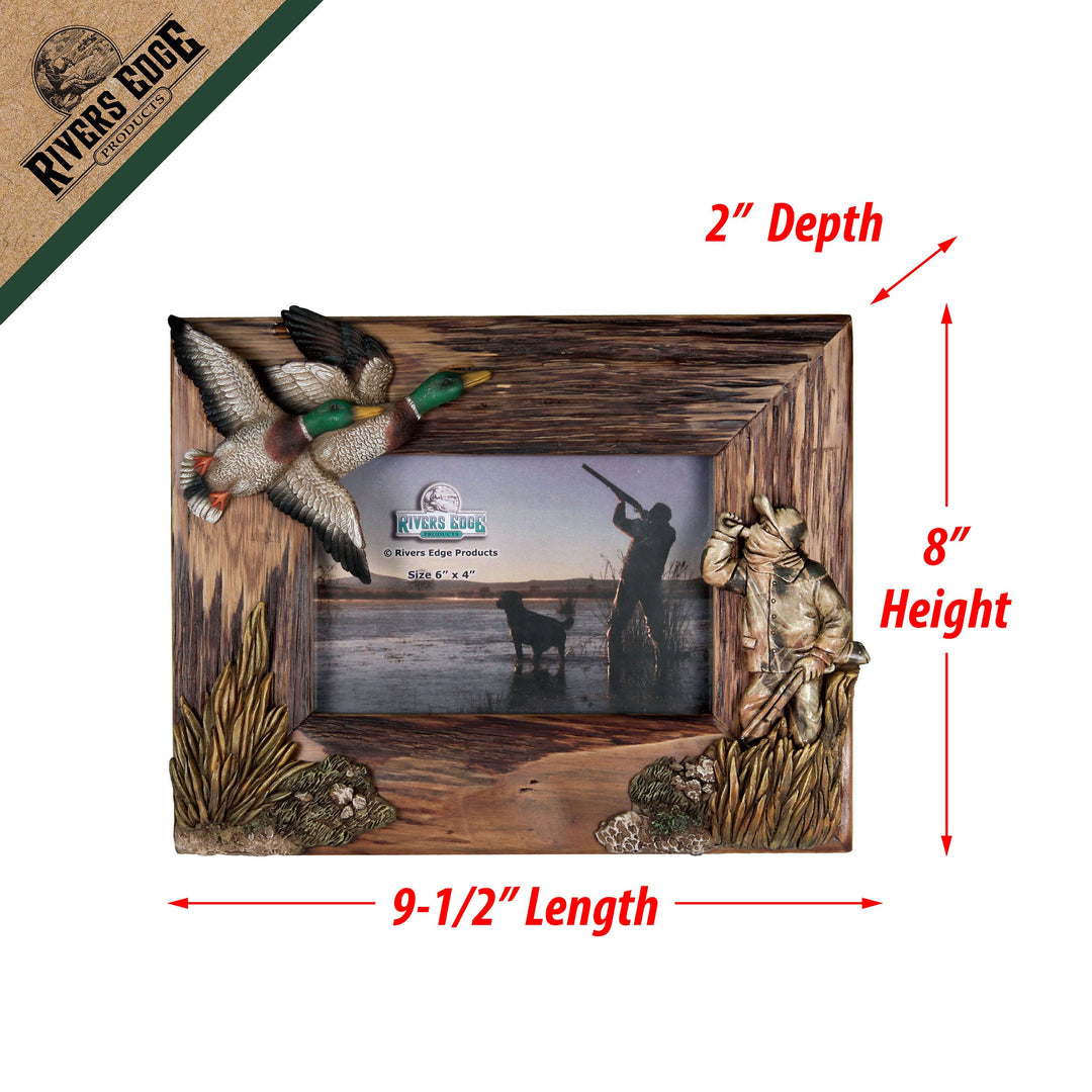 Picture Frame 4-Inch x 6-Inch - Duck Hunt – Rivers Edge Products