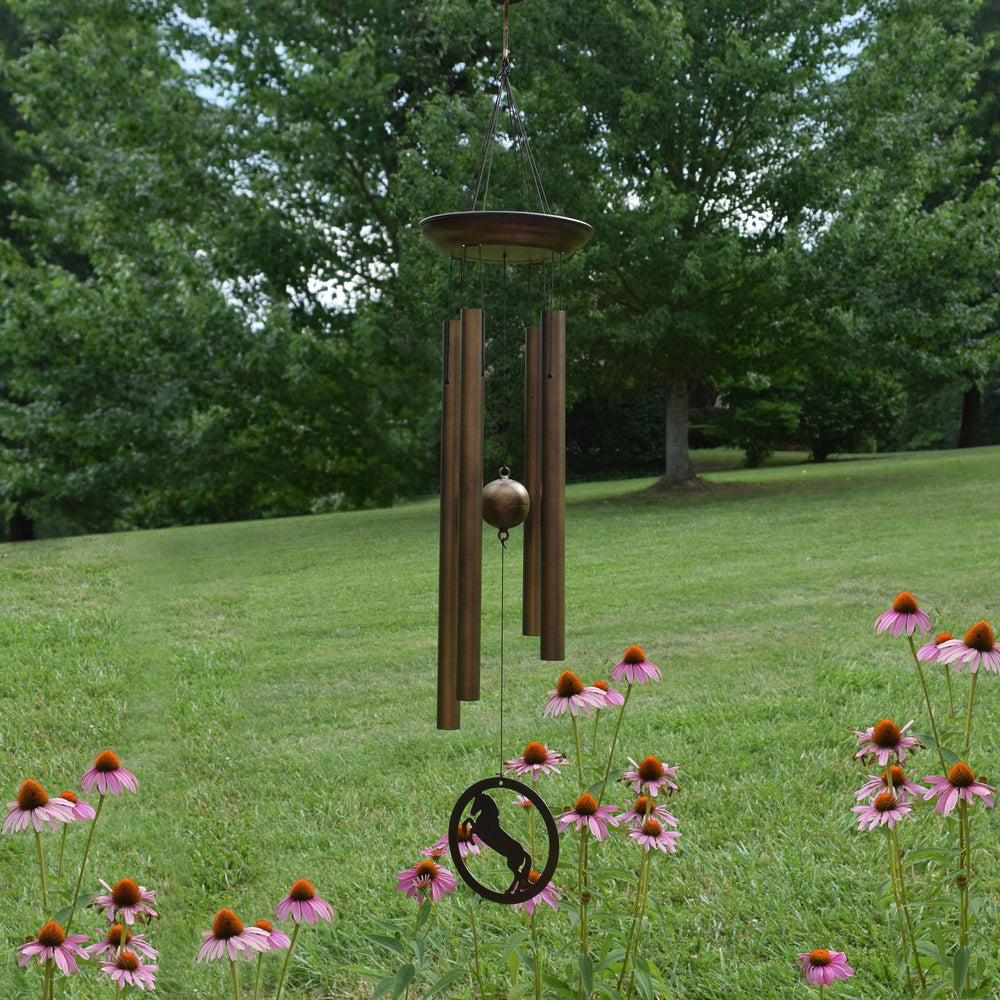 Wind Chime Horse Bronze