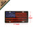 Vanity License Plate 12in x 6in - American Flag Distressed