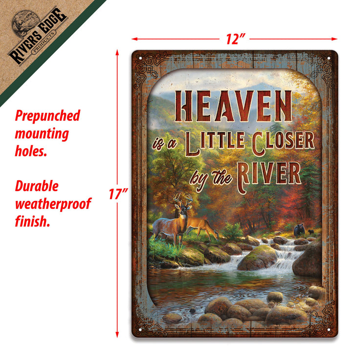 Tin Sign 12In X 17In Heaven River