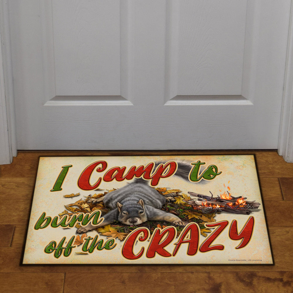 Door Mat Rubber 26In X 17In Burn Crazy