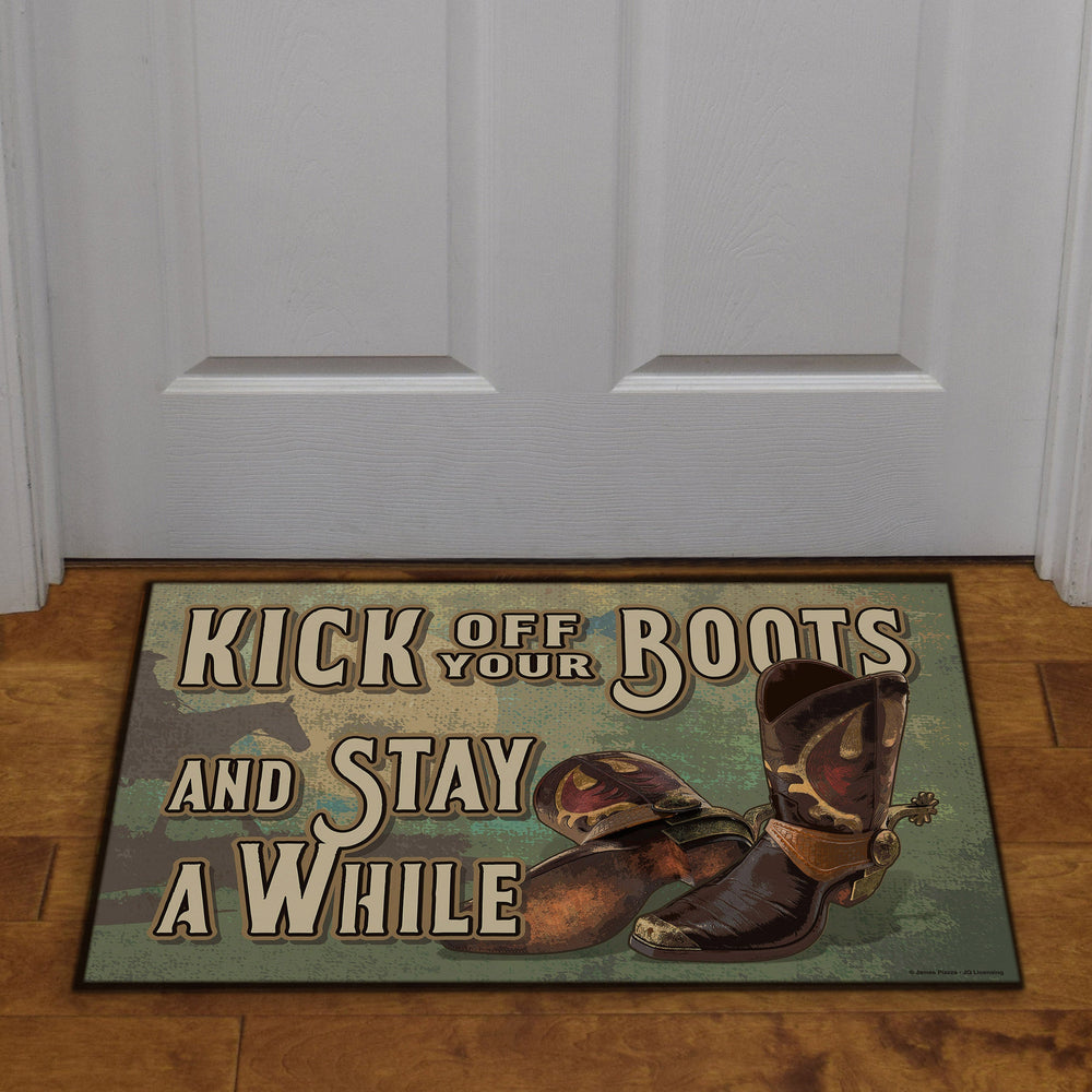 Door Mat Rubber 26In X 17In Kick Off Boots