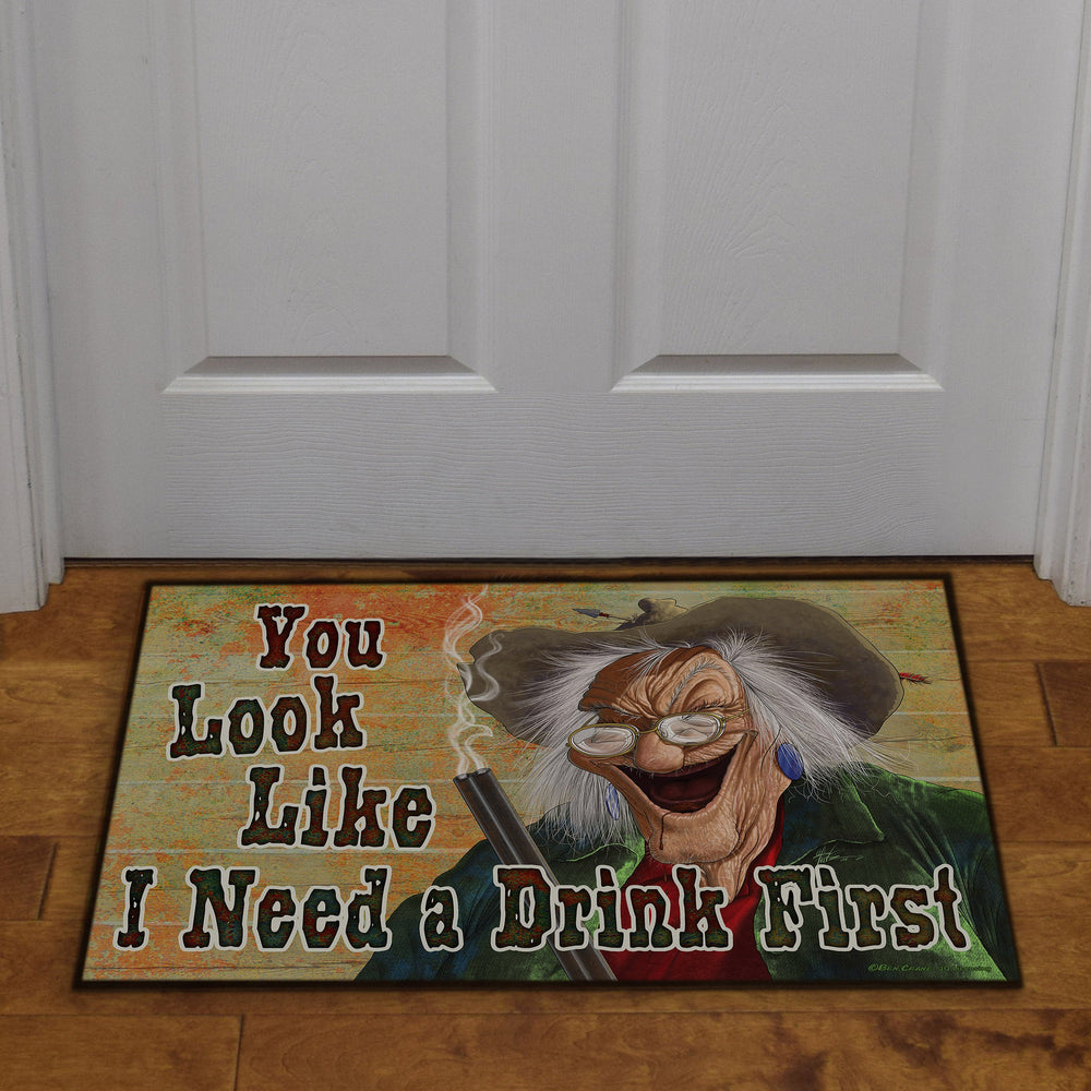 Door Mat Rubber 26In X 17In Drink First