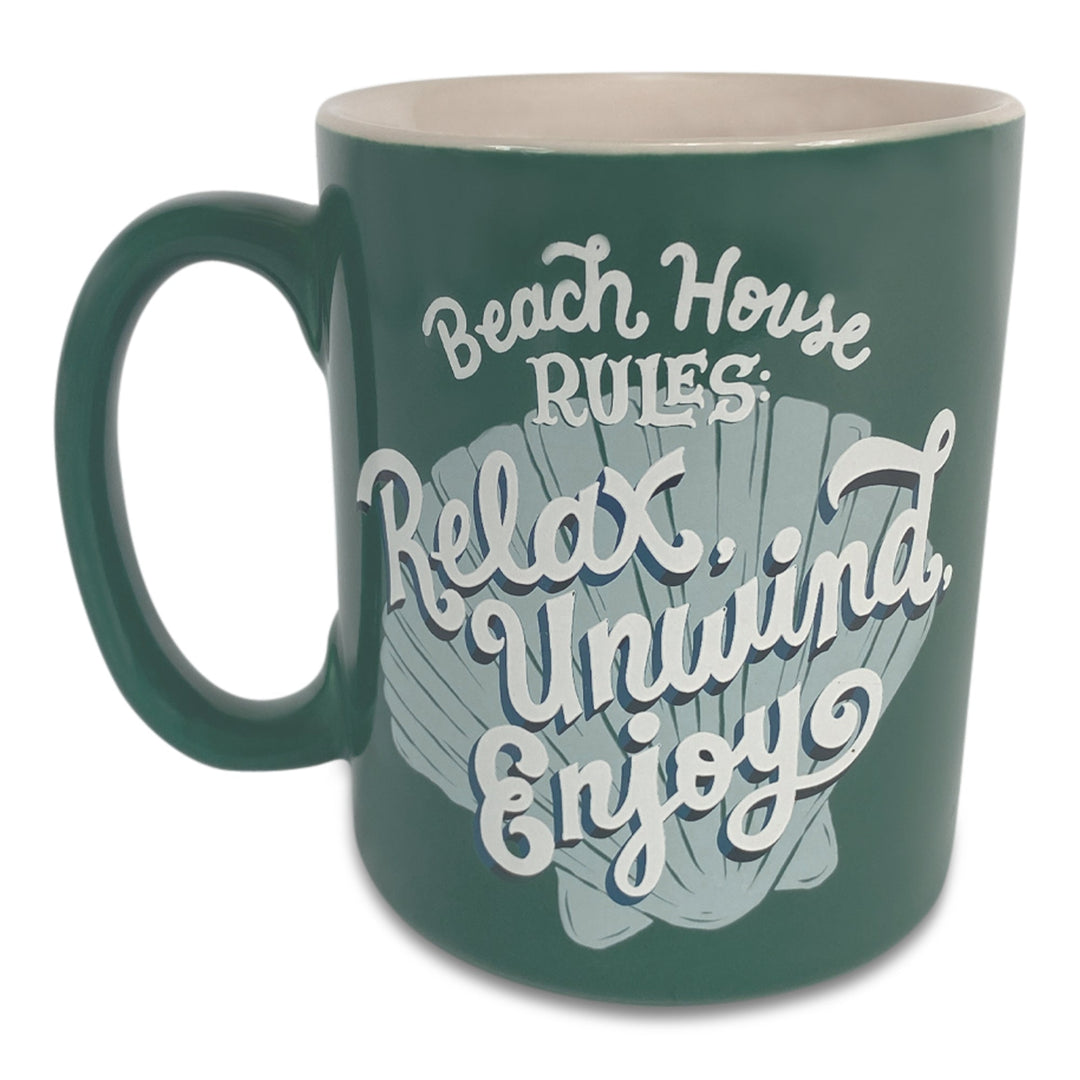 Ceramic Mug 16Oz Beach House Rules