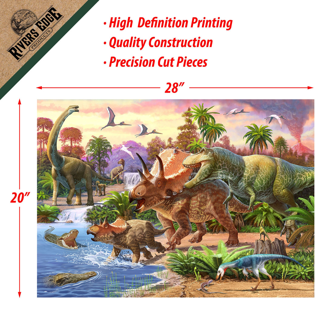 Puzzle In Tin 1000 Piece Dinosaurs