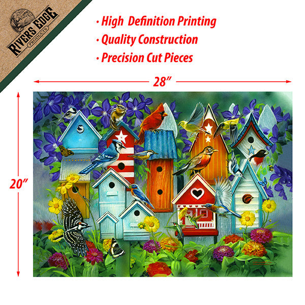 Puzzle In Tin 1000 Piece Birdhouse Garden