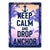 Tin Sign 12In X 17In Keep Calm And Drop Anchor