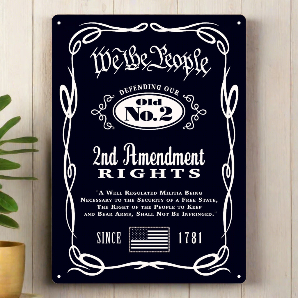 Tin Sign 12In X 17In We The People Whiskey