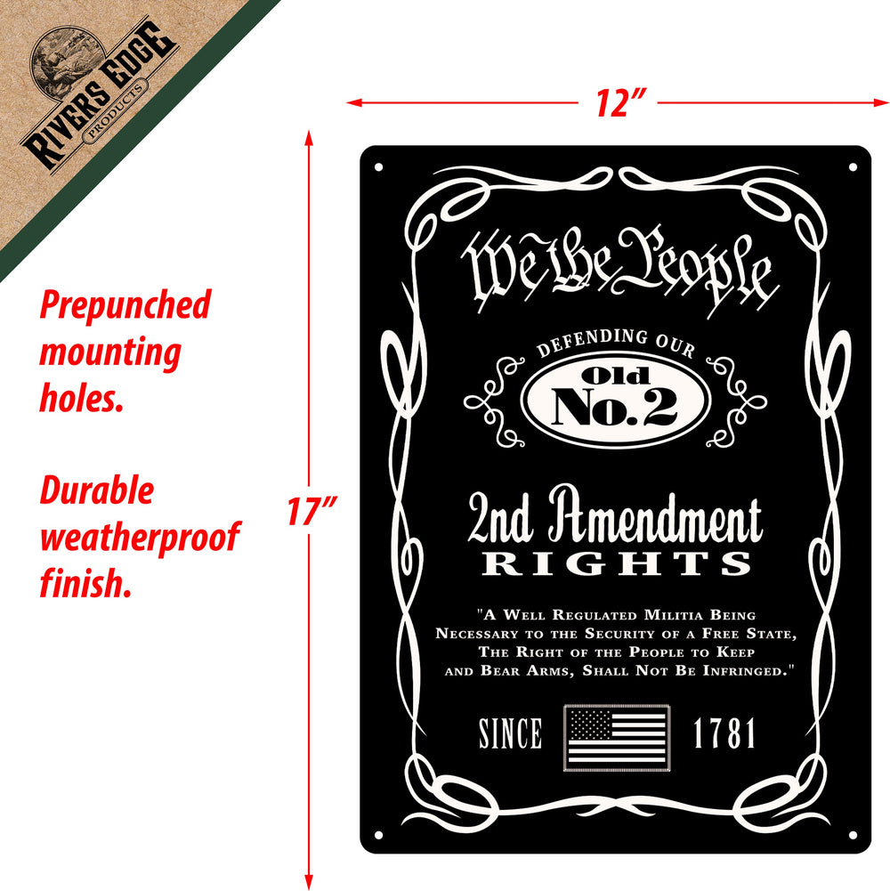 Tin Sign 12In X 17In We The People Whiskey