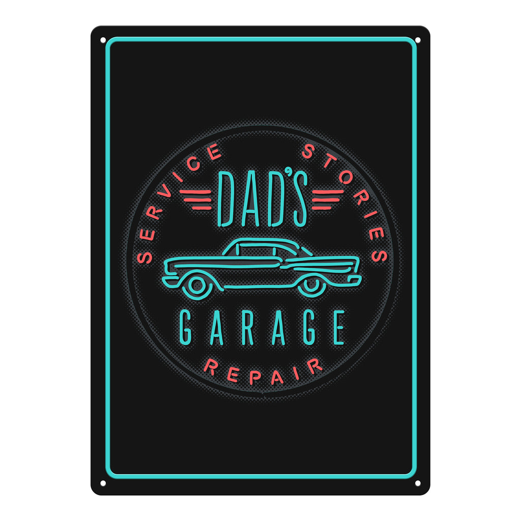 Tin Sign 12In X 17In Dads Garage