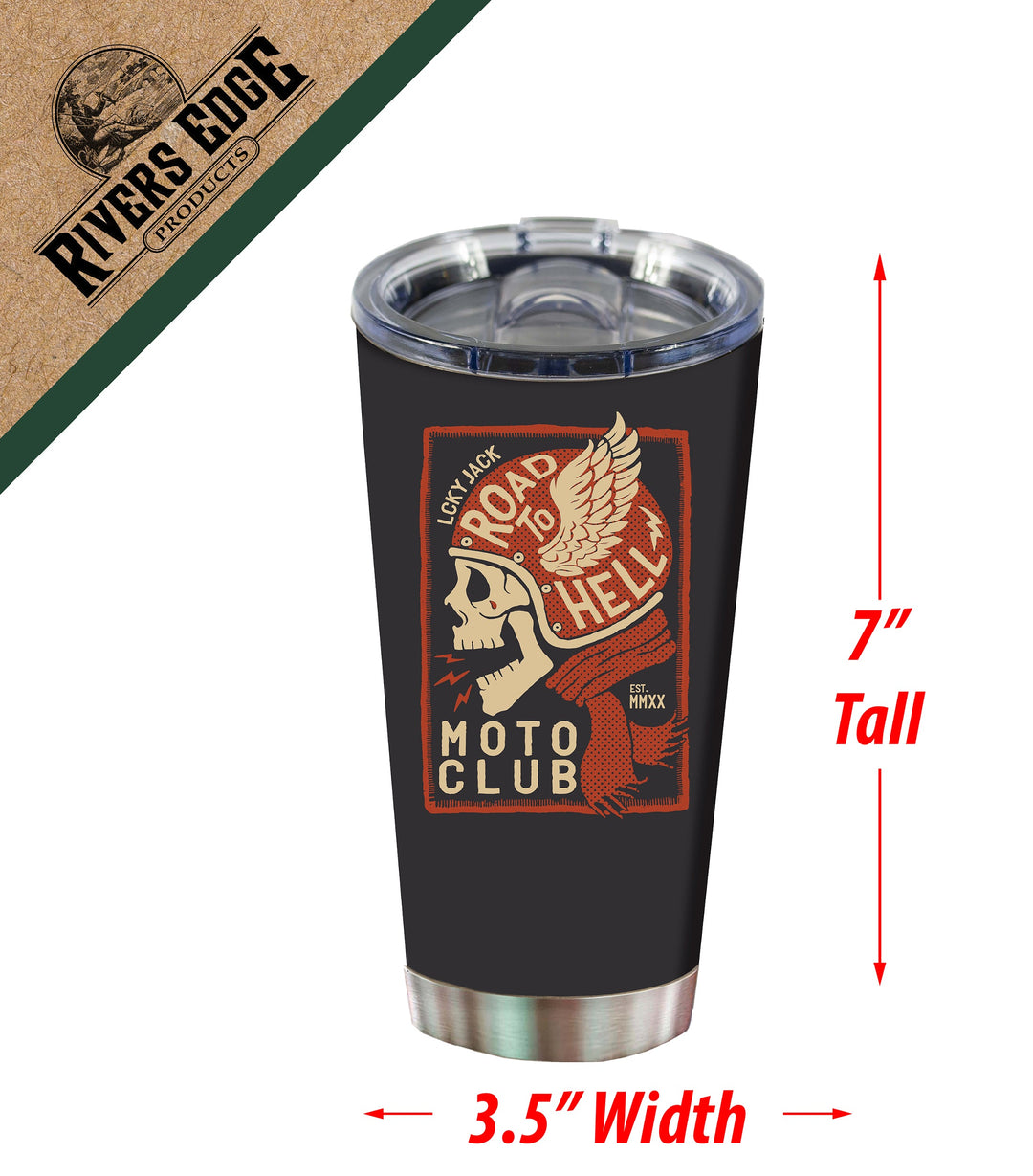 Tumbler 20Oz Road To Hell