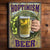 Metal Tin Signs, Funny, Vintage, Personalized 12-Inch x 17-Inch - Hoptimism Beer