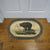 Braided Rug 26-inch Oval - Bear Butterfly Watching