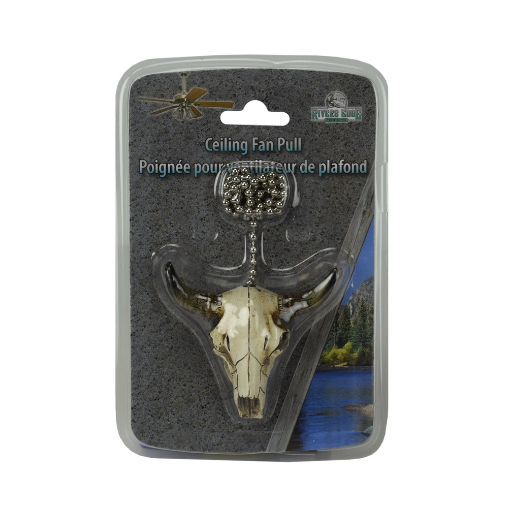 Ceiling Fan Pull Steer Skull