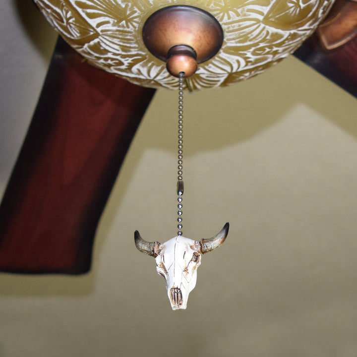 Ceiling Fan Pull Steer Skull