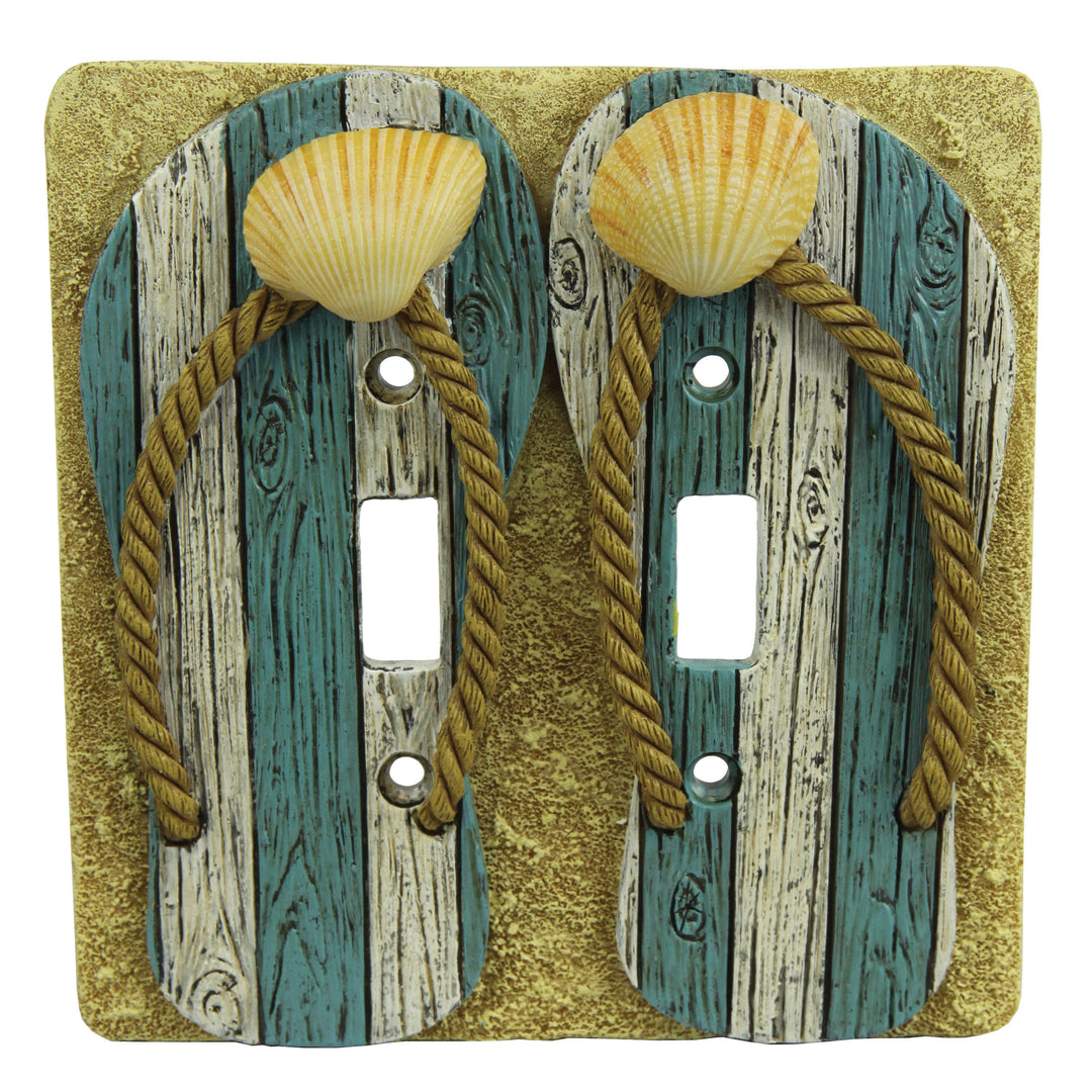 Switch Plate Cover Double Beach