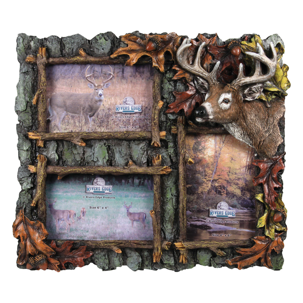 Picture Frame 4In X 6In 3 Picture Deer