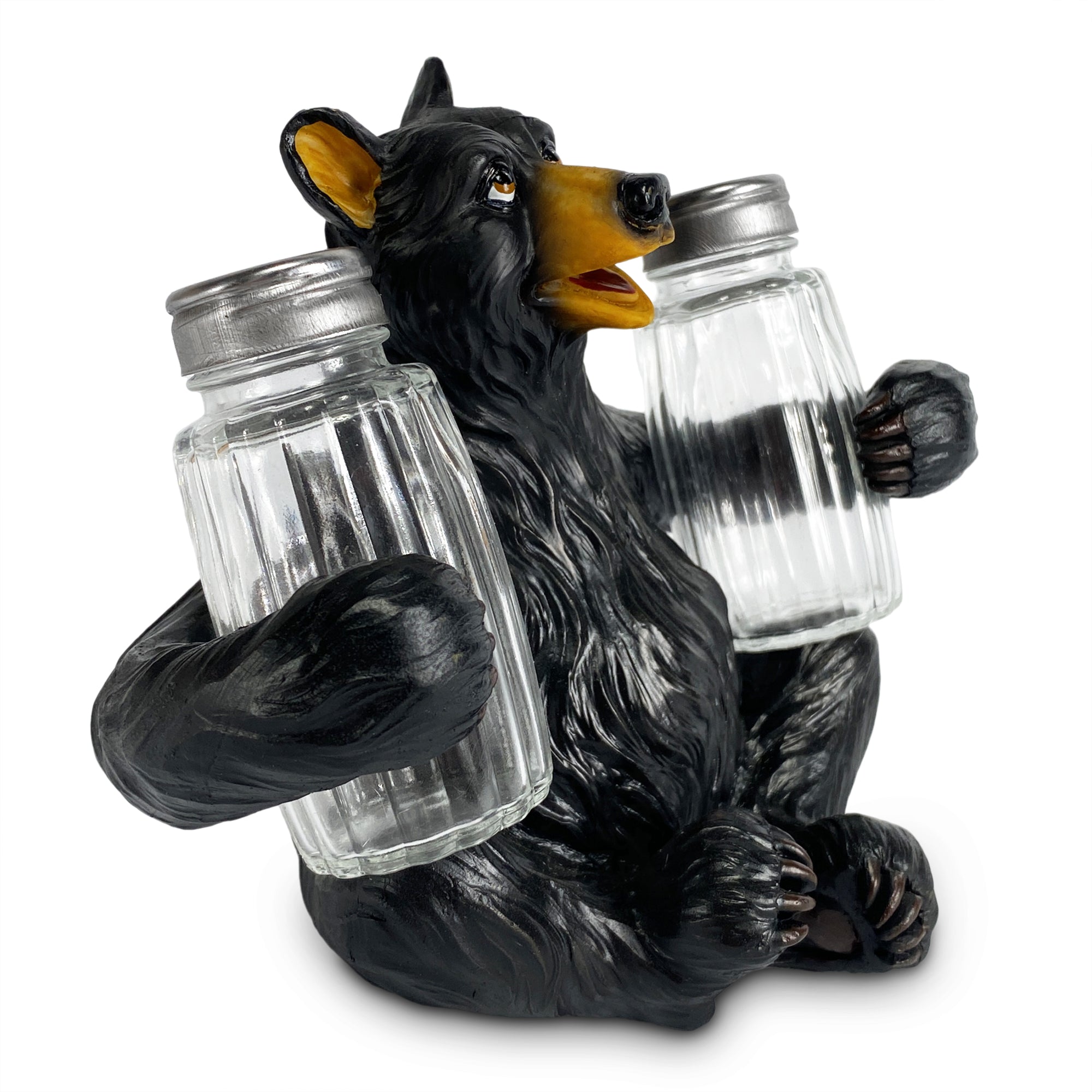 Salt and Pepper Shakers - Bear Glass – Rivers Edge Products