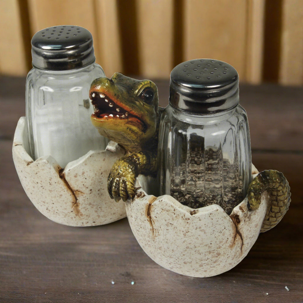 Salt and Pepper Shakers - Baby Alligator