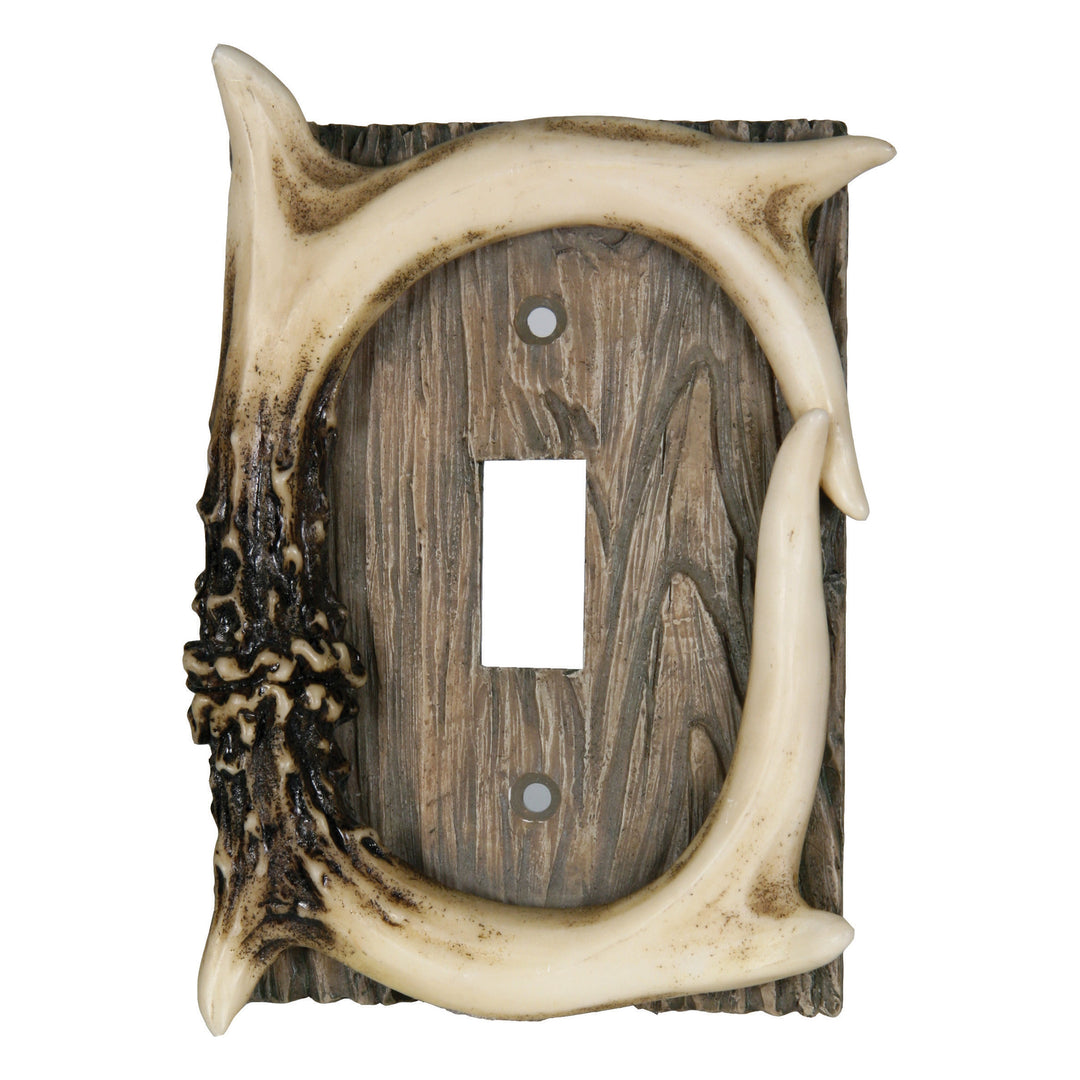 Antler And Barnwood Wall Plate Covers