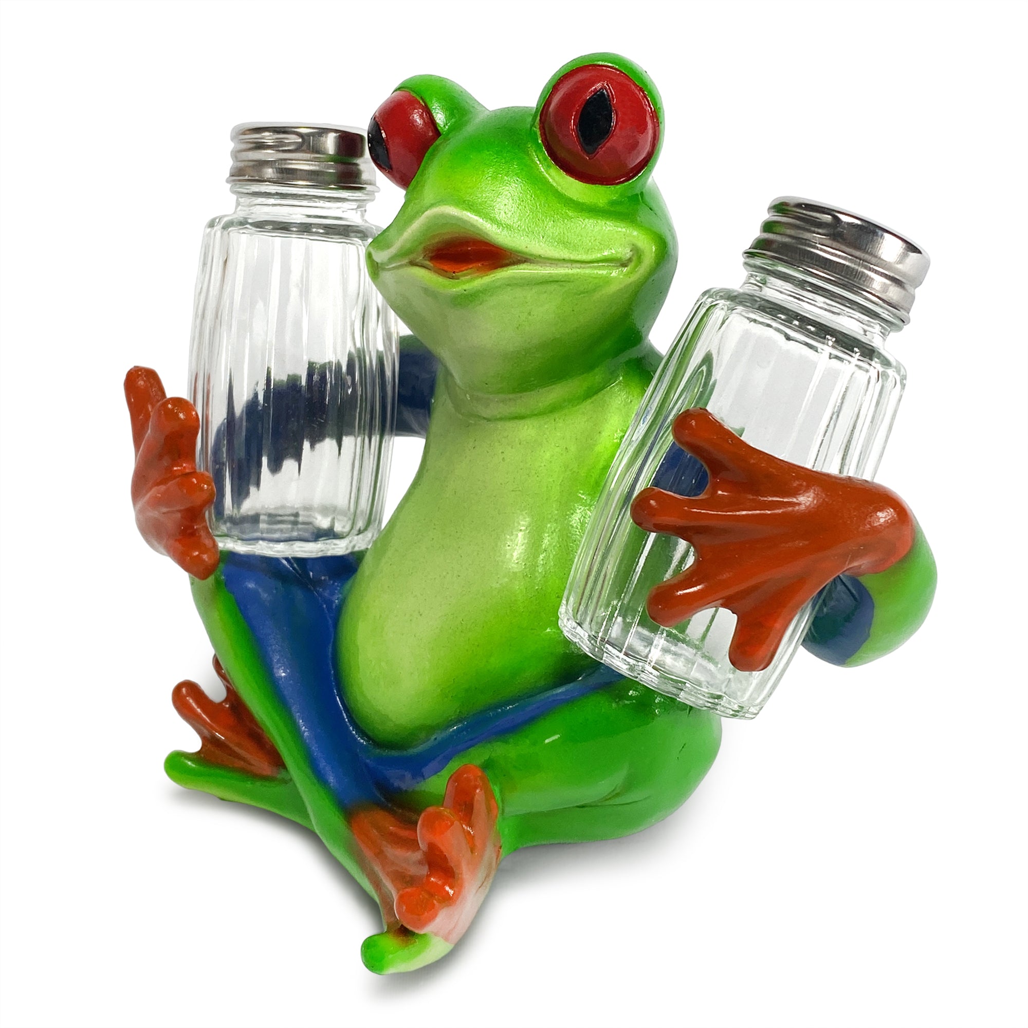 Frog Salt & Pepper Shaker Set Multi-colors