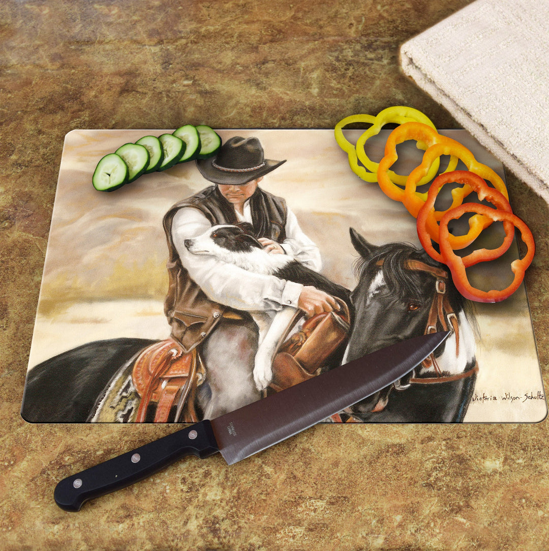 Cutting Board 12In X 16In All A Cowboy Needs