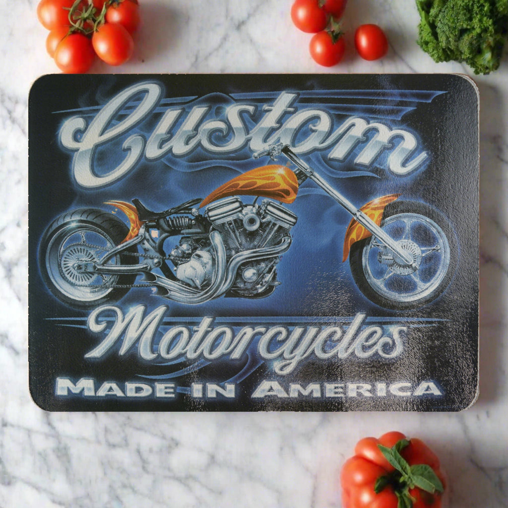Cutting Board 12in x 16in - Custom Motorcycles