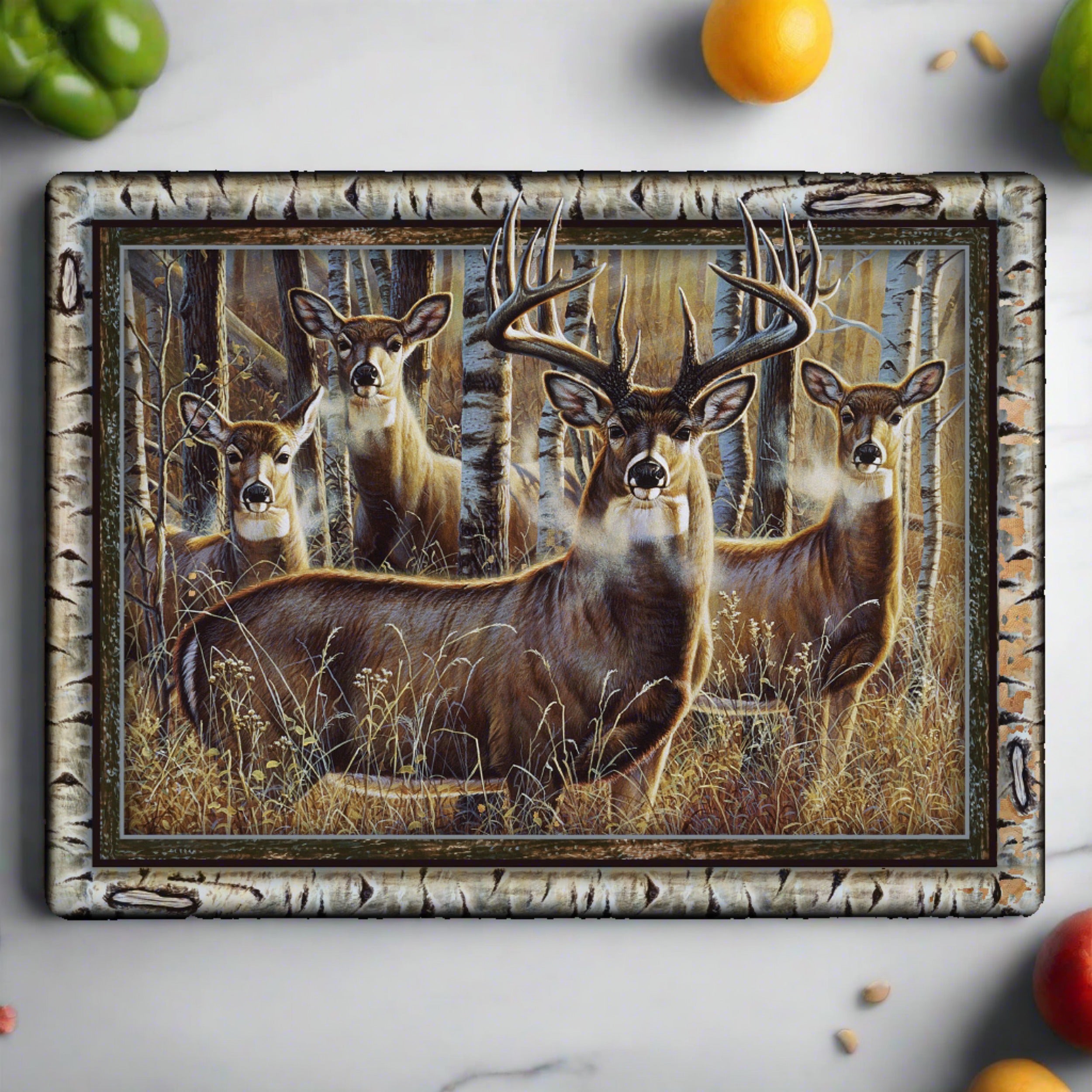 Rivers Edge Deluxe Mug - Deer/farm Scene 15 oz.