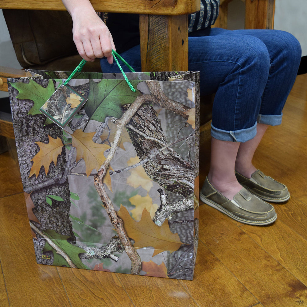 Gift Bag Large Camo Green