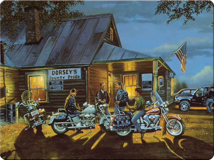 Cutting Board 12In X 16In Assorted Motorcycle