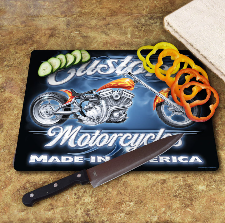 Cutting Board 12In X 16In Assorted Motorcycle