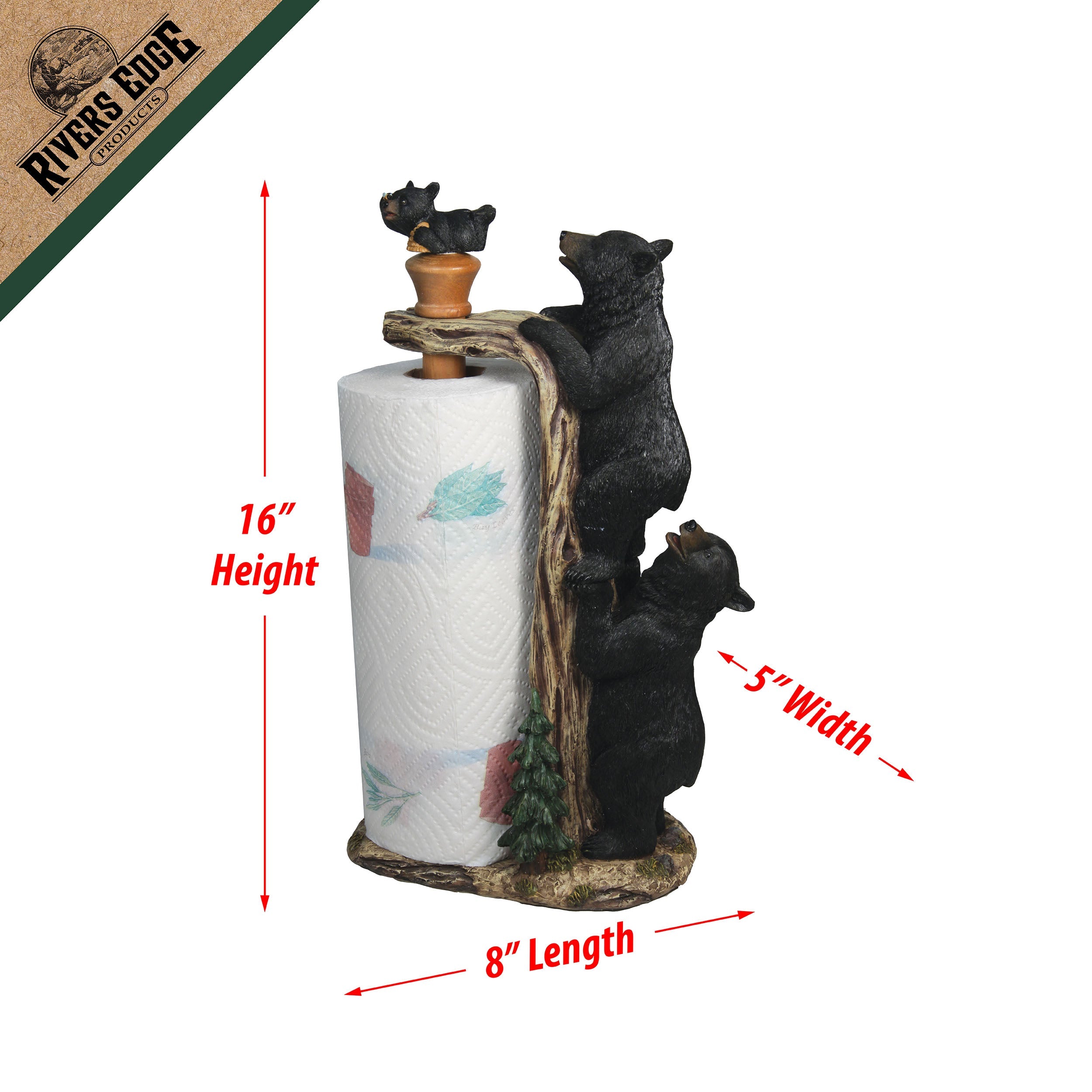 Bear Climbing Paper Towel Holder