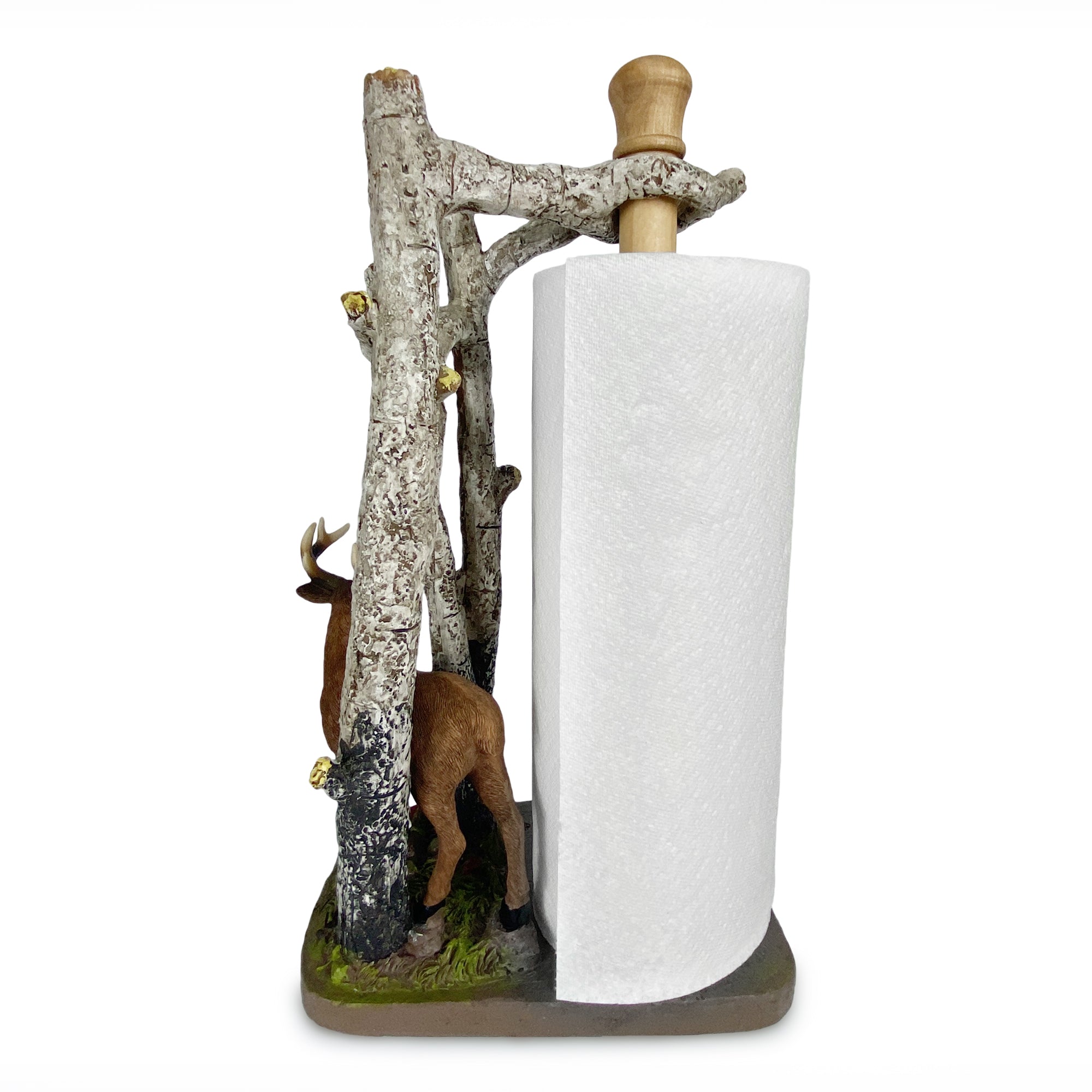 Rivers Edge Products Countertop Paper Towel Holder, Unique Resin and Wood  Paper Towel Holder, Novelty Napkin Roll Holder for Counter, Giftable Animal  Paper Towel Stand, Moose 