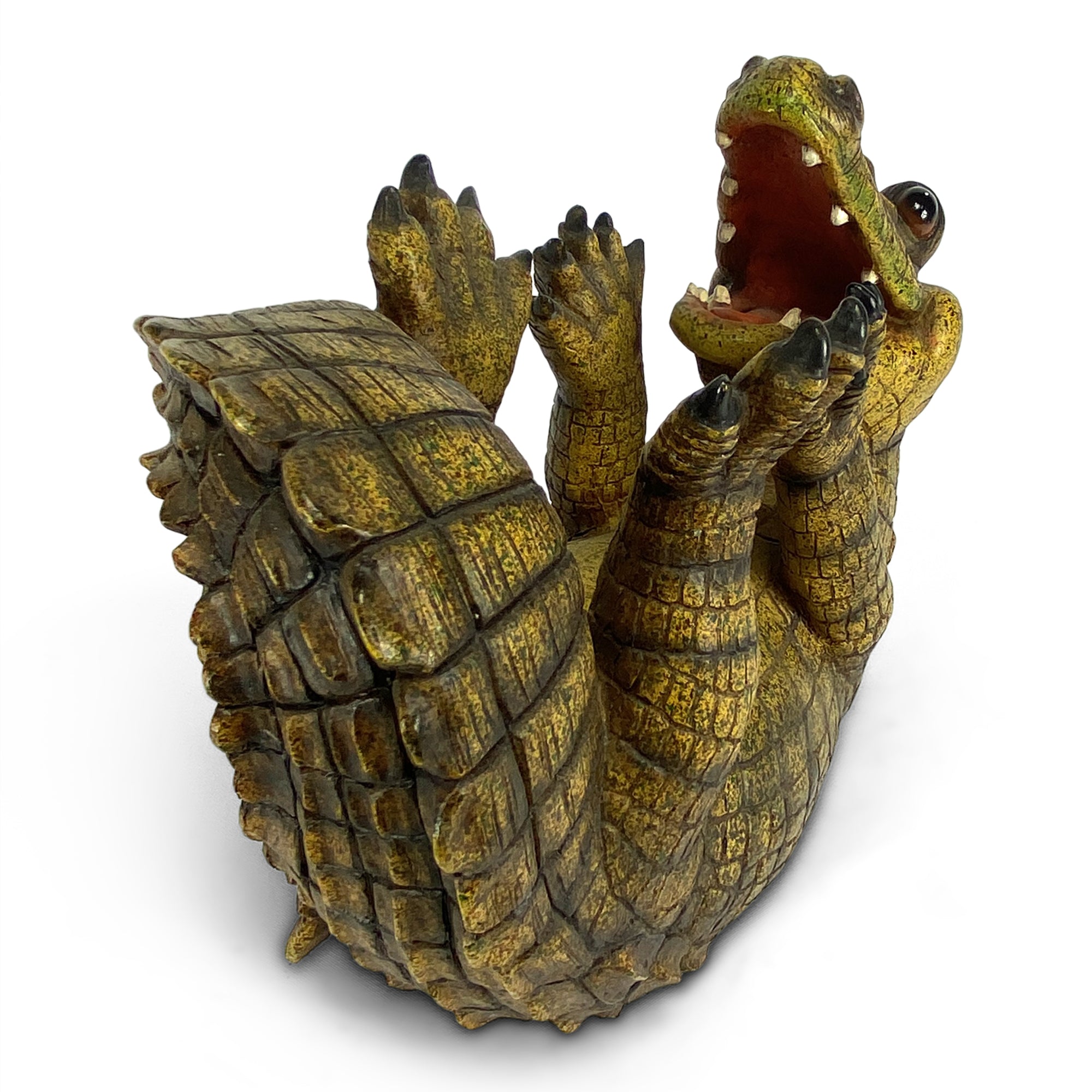 Alligator wine 2024 bottle holder