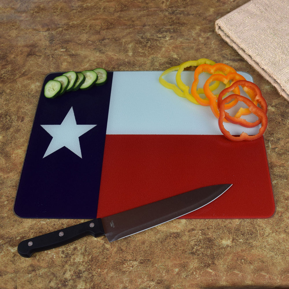 Cutting Board 12In X 16In Texas Flag